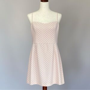 French Connection Dots Blush Pink Mini Dress